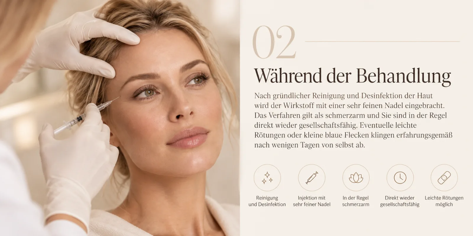 Ablauf einer Botulinumtoxin-Behandlung bei LIMEA Medical Aesthetics in Berlin